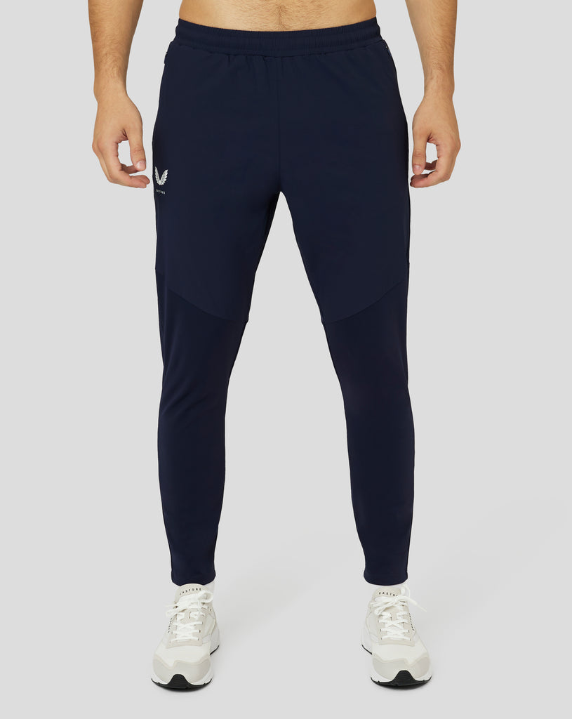 Buy online Navy Blue Solid Active Wear Track Pant from Sports Wear for Men  by Status Quo for ₹1199 at 40% off | 2024 Limeroad.com